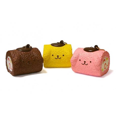 Squishy Pompom Purin Roll Cake Kawaii Panda Making Life Cuter