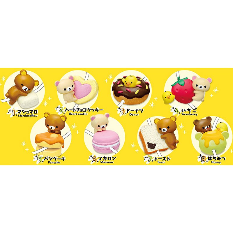 Rilakkuma CORD KEEPER Rilakkuma Sweets 5 pancake Japan Re-Ment  Japan import