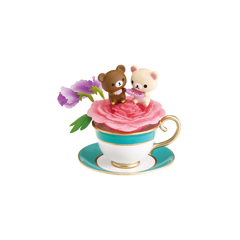 Re-Ment Miniature Sanrio Rilakkuma Flower Tea Cup Set # 2 Margaret & Tulip