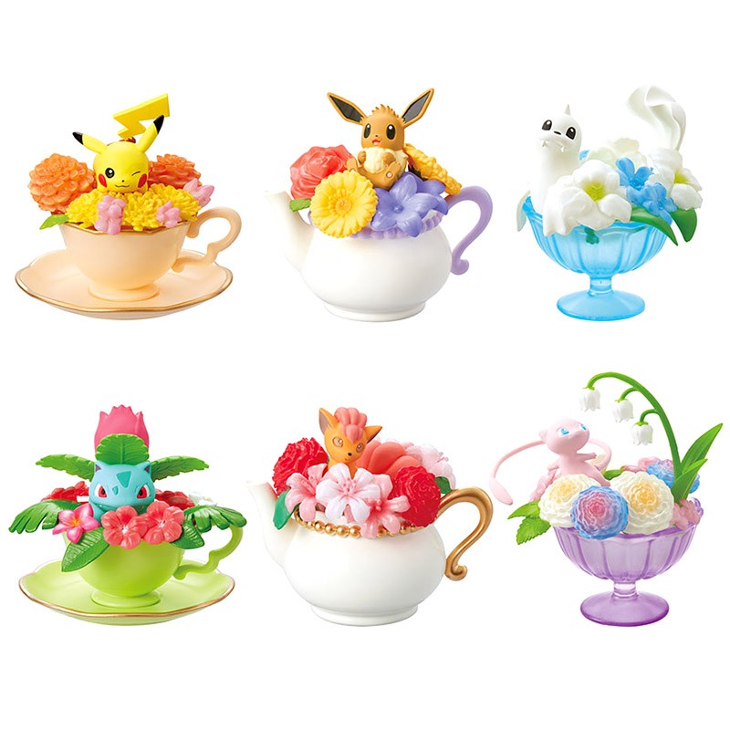 Pokemon Floral Cup Collection 2 Complete set of 6 Re-Ment