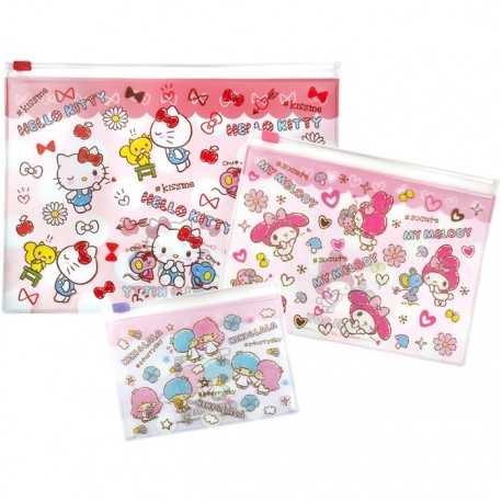 Hello Kitty Kawaii Desu! Zippered Cases Set