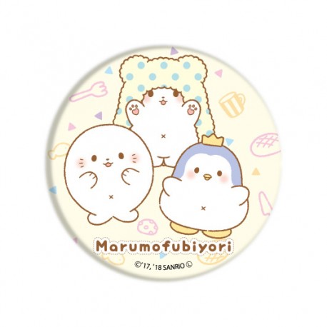 Marumofubiyori Friends Button Badge