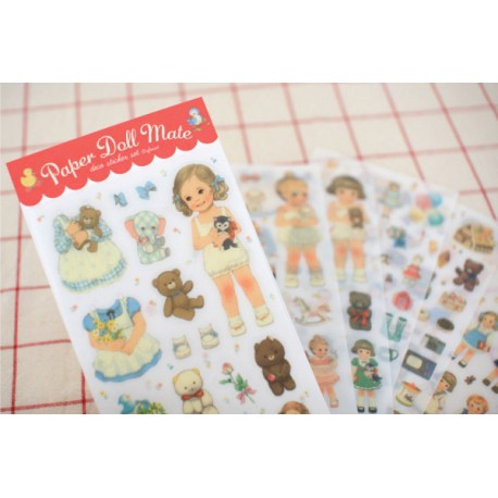 Paper Doll Mate Pajama Stickers