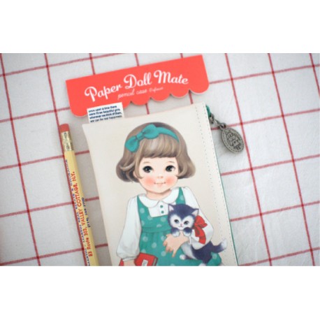 Paper Doll Mate Bows Pen Pouch