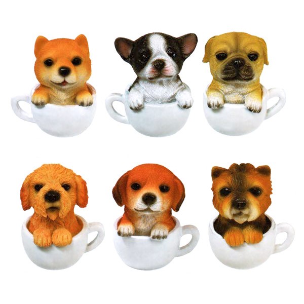 Daiso Daiso Cute Dog mug Coffee Tea Cup Poodle dog 8 Oz Little Angel bark wings puppy 
