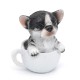 Coffee Cup Puppy Mini Figure Gashapon