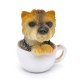 Coffee Cup Puppy Mini Figure Gashapon
