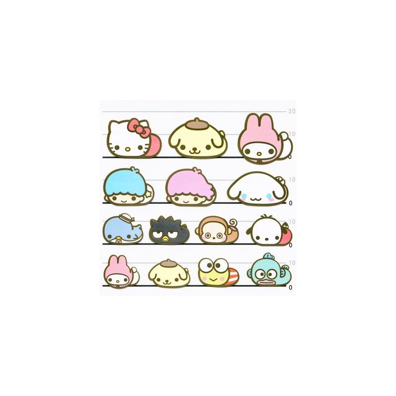 Sanrio Characters x Moni Moni Animals 4 Size Stickers - Kawaii Panda -  Making Life Cuter