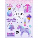 Choo My Color Purple Cosmo Mini Memo Pad