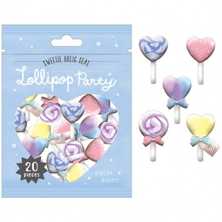 Bolsa Pegatinas Lollipop Party
