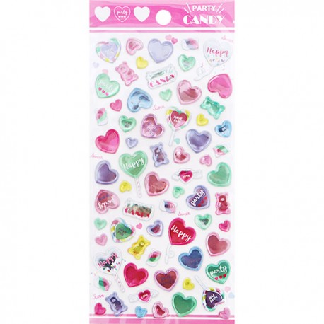 Stickers Party Candy Hearts
