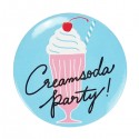 Cream Soda Party! Button Badge