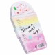 Bloco Notas Die-Cut Melty Cafe Candy Hearts