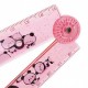 Mochi Panda Pink Folding Ruler