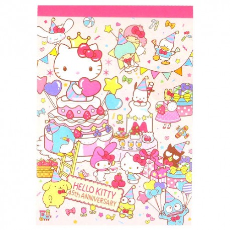 Hello Kitty 45th Anniversary Memo Pad