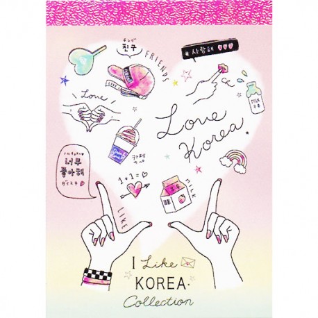 Love Korea Mini Memo Pad