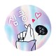 Love Korea Button Badge