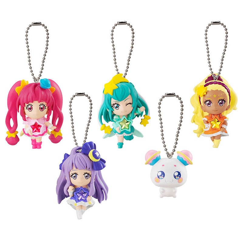 BANDAI Pretty Cure Set Sterne Set 4 Figur Gashapon Capsule Toys 