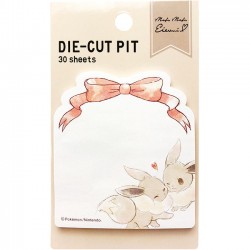 Mofu Mofu Eevee Bow Die-Cut Pit Sticky Notes