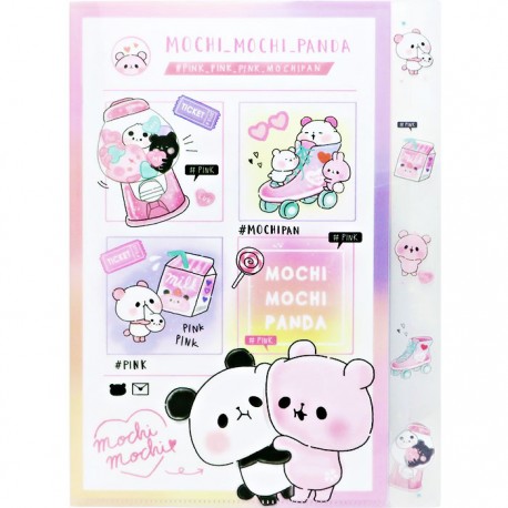 Mochi Panda Pink Index File Folder