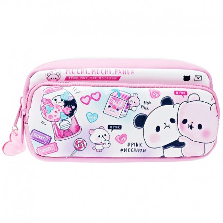 Estojo Mochi Panda Pink 2-Pocket
