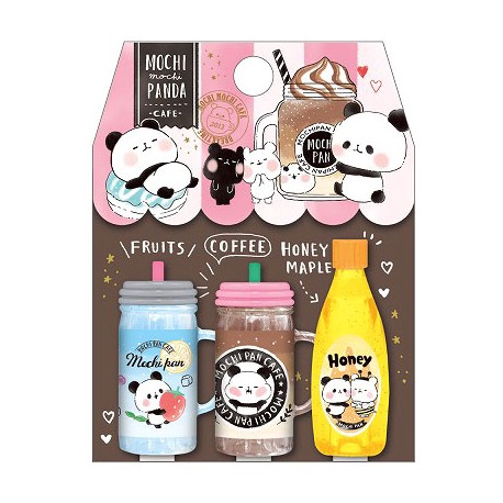 Tampas Lápis Mochi Panda Cafe Coffee