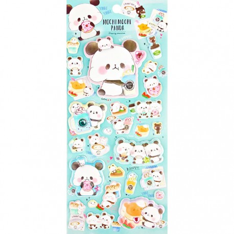 Mochi Panda Dreamy Puffy Stickers
