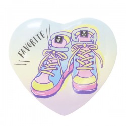Favorite Sneakers Heart Button Badge