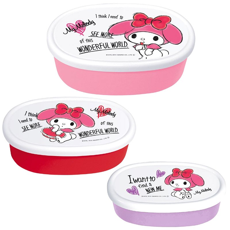 Skater My Melody & Kuromi Lunch Box 530ml As Shown in Figure One Size