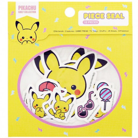 Pikachu Girly Collection Stickers Sack