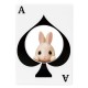 Miniaturas Rabbit Playing Cards Gashapon