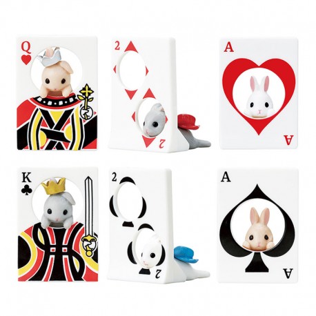 Rabbit Playing Cards Miniatures Gashapon - Kawaii Panda - Making Life Cuter