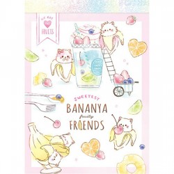 Mini Bloc Notas Bananya Fruity Friends