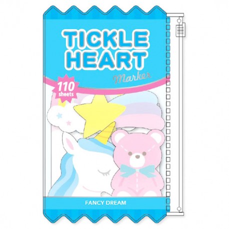 Tickle Heart Fancy Dream Die-Cut Sticky Notes