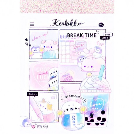 Keshikko Break Time Mini Memo Pad