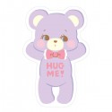 Hug Me! Bear Removable Die-Cut Sticker