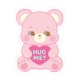 Sticker Hug Me! Heart Bear Reposicionável