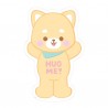 Pegatina Hug Me! Shiba Puppy Removible