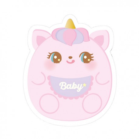Hug Me! Baby Unicorn Removable Die-Cut Sticker