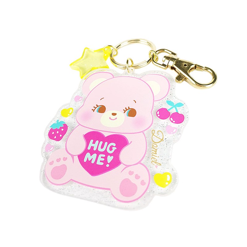 Hug Me! Heart Bear Keychain - Kawaii Panda - Making Life Cuter