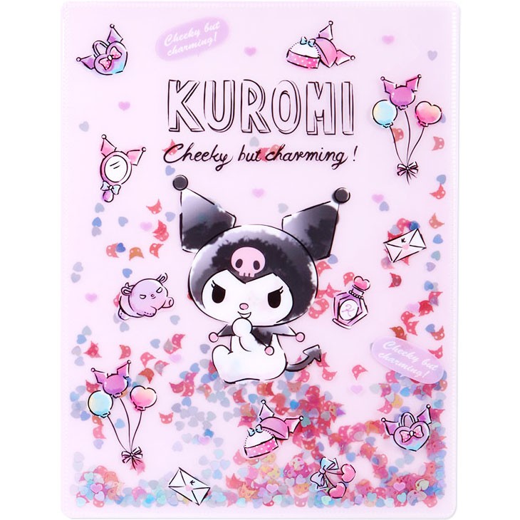 Sanrio Kuromi Folder Portfolio Confetti Shaker Cover