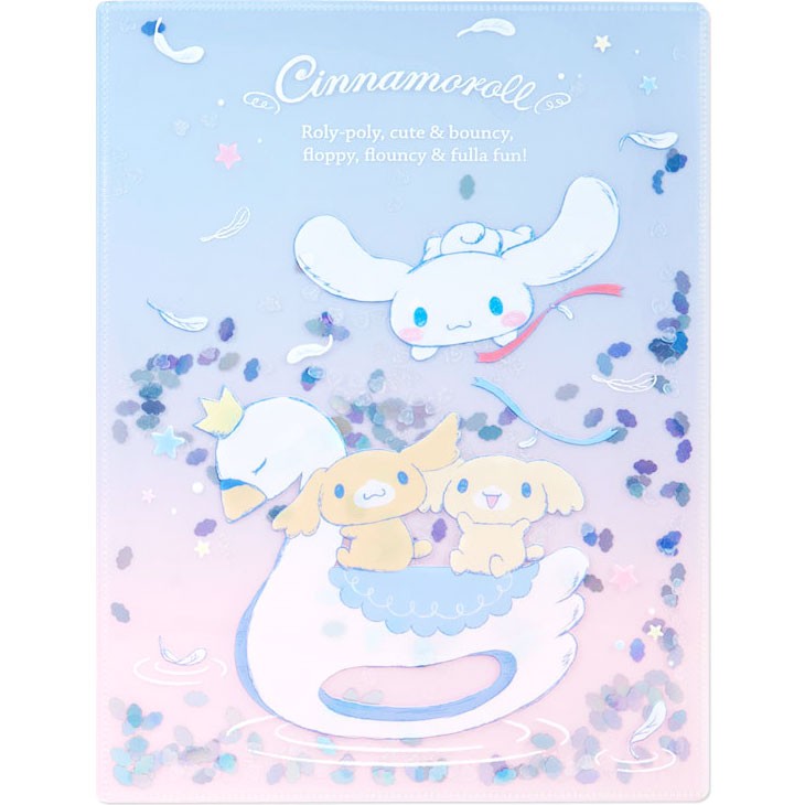 Cinnamoroll Swan Sequins File Folder - Kawaii Panda - Making Life