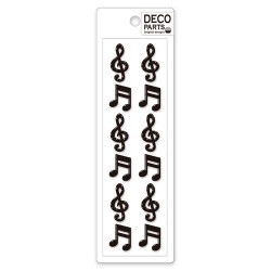 Deco Music Notes Cabochons Set