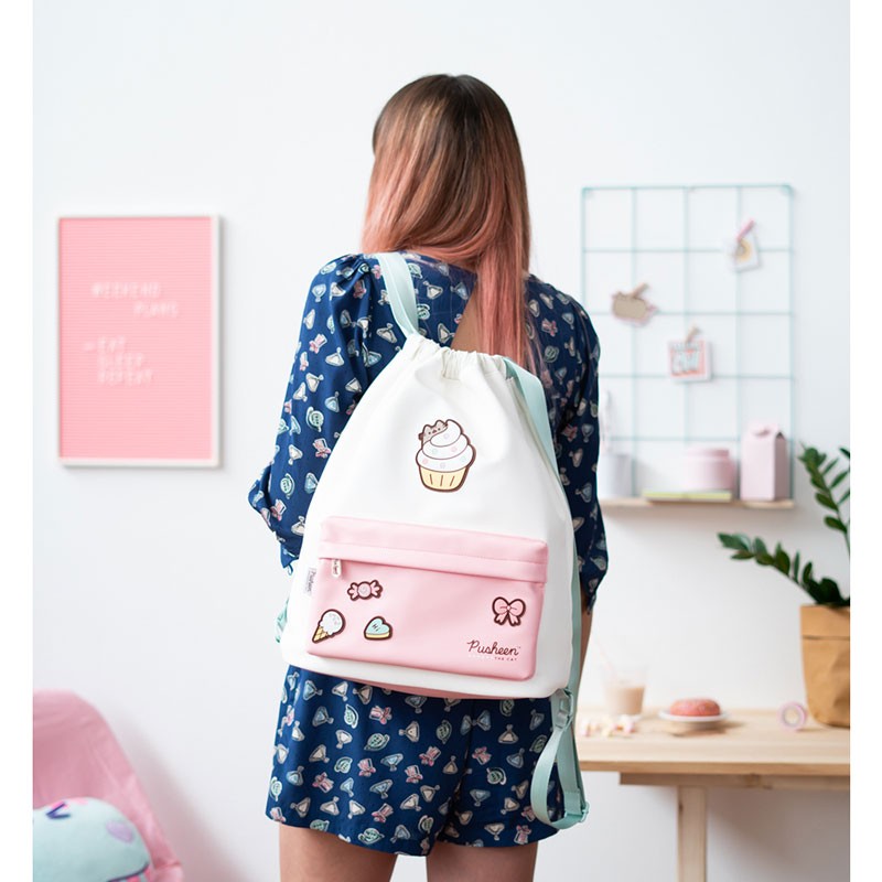 belofte speling stijl Pusheen Rose Drawstring Backpack - Kawaii Panda - Making Life Cuter