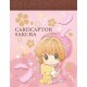 Cardcaptor Sakura Pink Ribbon Dress Mini Memo Pad