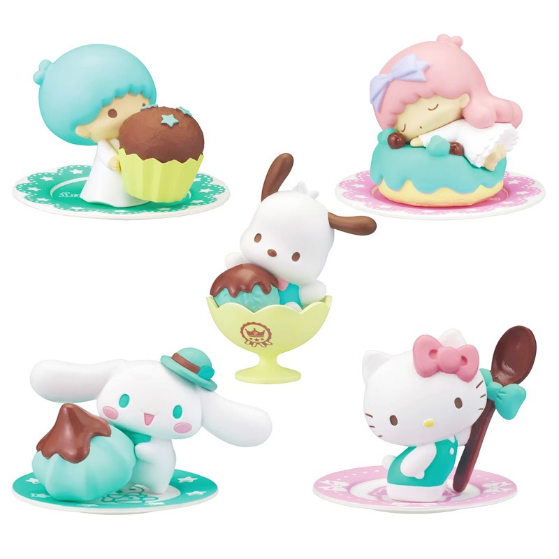 Complete Set of 5 for sale online Sanrio Characters Love Chocolate MINT Mini Figure Collection 