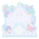 Little Twin Stars Circus Die-Cut Sticky Notes