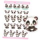 Stickers Panda Huggies