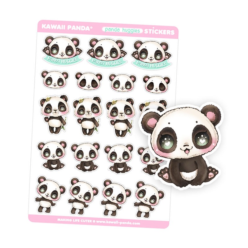 Kawaii Cute Panda - Panda - Sticker