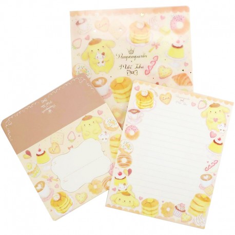 Pompom Purin x Miki Takei Fluffy Souffle Letter Set
